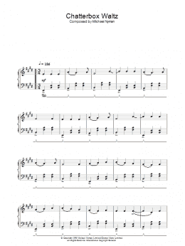 page one of Chatterbox Waltz (from The Diary Of Anne Frank) (Piano Solo)