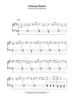 page one of Odessa Beach (from Man With A Movie Camera) (Piano Solo)