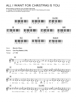 page one of All I Want For Christmas Is You (Lead Sheet / Fake Book)