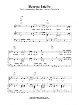 page one of Sleeping Satellite (Piano, Vocal & Guitar Chords)