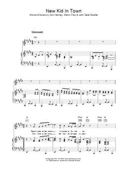 page one of New Kid In Town (Piano, Vocal & Guitar Chords)