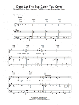 page one of Don't Let The Sun Catch You Crying (Piano, Vocal & Guitar Chords)
