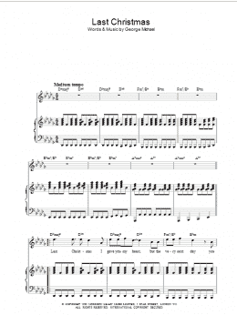 page one of Last Christmas (Piano, Vocal & Guitar Chords)