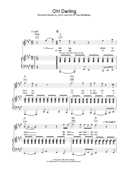 page one of Oh! Darling (Piano, Vocal & Guitar Chords)