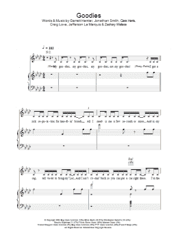 page one of Goodies (Piano, Vocal & Guitar Chords)