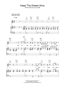 page one of Keep The Dream Alive (Piano, Vocal & Guitar Chords)