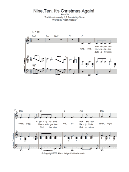 page one of Nine Ten It's Christmas Again (Piano, Vocal & Guitar Chords)