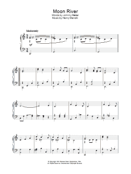 page one of Moon River (Piano Solo)