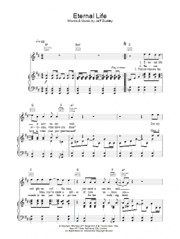 page one of Eternal Life (Piano, Vocal & Guitar Chords)