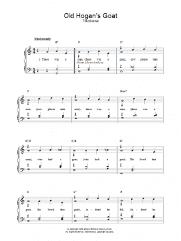 page one of Old Hogan's Goat (Piano, Vocal & Guitar Chords)