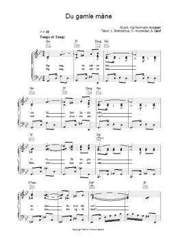 page one of Du Gamle Mane (Piano, Vocal & Guitar Chords)