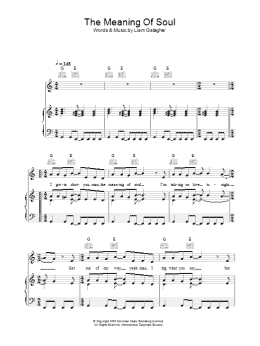 page one of The Meaning Of Soul (Piano, Vocal & Guitar Chords)