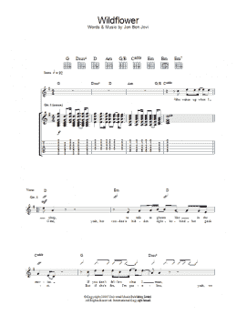 page one of Wildflower (Guitar Tab)