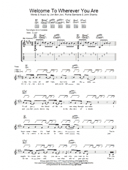 page one of Welcome To Wherever You Are (Guitar Tab)