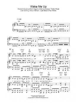 page one of Wake Me Up (Piano, Vocal & Guitar Chords)