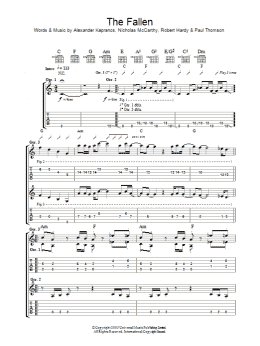 page one of The Fallen (Guitar Tab)