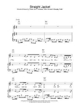 page one of Straight Jacket (Piano, Vocal & Guitar Chords)