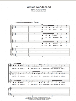 page one of Winter Wonderland (arr. Berty Rice) (3-Part Mixed Choir)