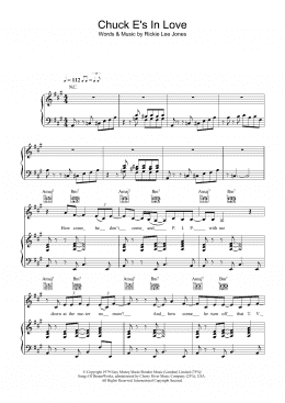 page one of Chuck E's In Love (Piano, Vocal & Guitar Chords)