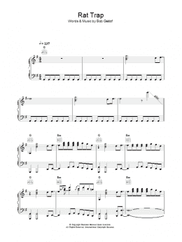 page one of Rat Trap (Piano, Vocal & Guitar Chords)