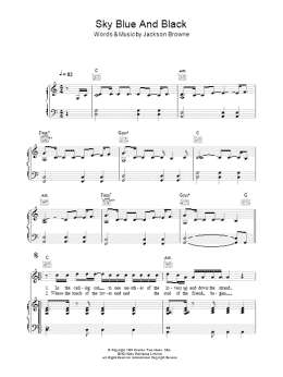 page one of Sky Blue And Black (Piano, Vocal & Guitar Chords)