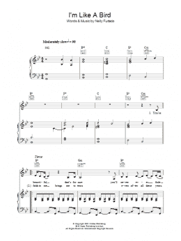page one of I'm Like A Bird (Piano, Vocal & Guitar Chords)
