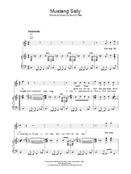 page one of Mustang Sally (Piano, Vocal & Guitar Chords (Right-Hand Melody))