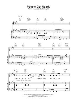 page one of People Get Ready (Piano, Vocal & Guitar Chords)