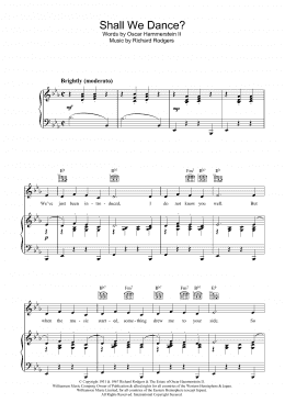 page one of Shall We Dance? (from The King And I) (Piano, Vocal & Guitar Chords)