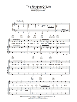 page one of The Rhythm Of Life (Piano, Vocal & Guitar Chords (Right-Hand Melody))