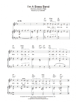 page one of I'm A Brass Band (Piano, Vocal & Guitar Chords)