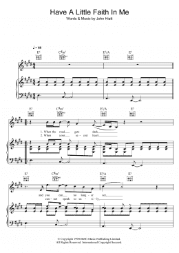 page one of Have A Little Faith In Me (Piano, Vocal & Guitar Chords)
