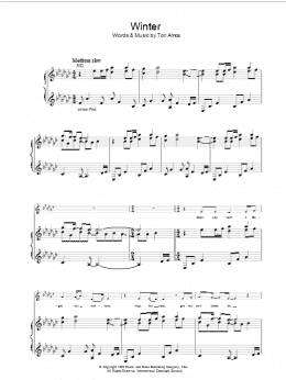 page one of Winter (Piano, Vocal & Guitar Chords)