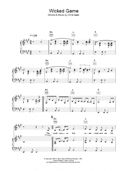 page one of Wicked Game (Piano, Vocal & Guitar Chords (Right-Hand Melody))