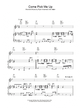 page one of Come Pick Me Up (Piano, Vocal & Guitar Chords)