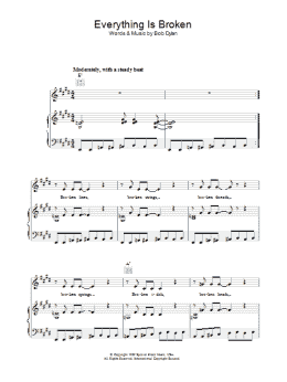 page one of Everything Is Broken (Piano, Vocal & Guitar Chords)