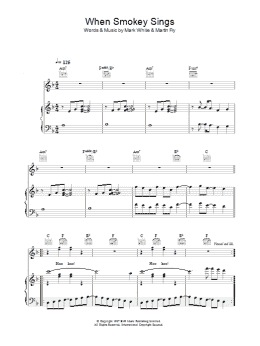 page one of When Smokey Sings (Piano, Vocal & Guitar Chords)