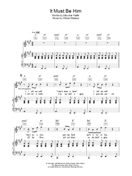 page one of It Must Be Him (Piano, Vocal & Guitar Chords)