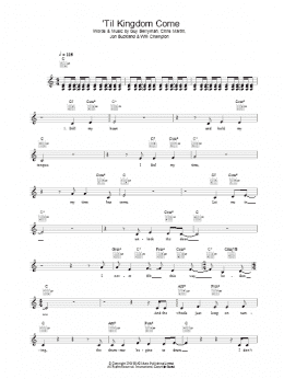 page one of Til Kingdom Come (Lead Sheet / Fake Book)