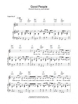 page one of Good People (Piano, Vocal & Guitar Chords)