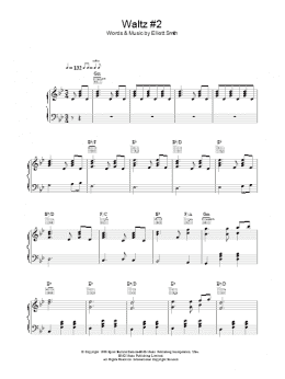 page one of Waltz #2 (XO) (Piano, Vocal & Guitar Chords)