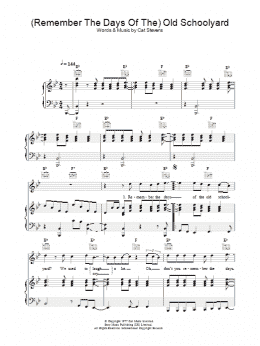 page one of (Remember The Days Of The) Old Schoolyard (Piano, Vocal & Guitar Chords)