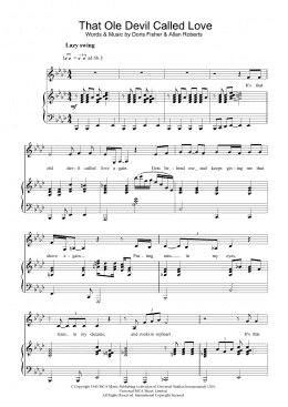 page one of That Ole Devil Called Love (Piano & Vocal)