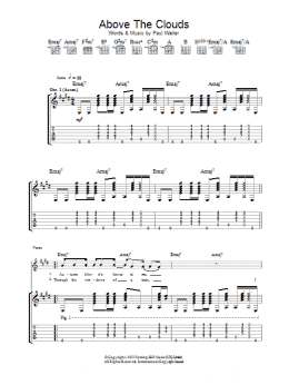page one of Above The Clouds (Guitar Tab)