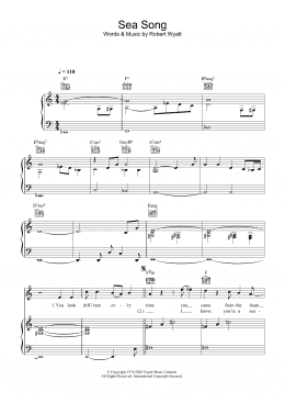 page one of Sea Song (Piano, Vocal & Guitar Chords)