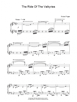 page one of Ride Of The Valkyries (Piano Solo)