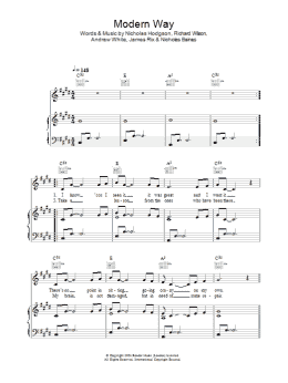 page one of Modern Way (Piano, Vocal & Guitar Chords)