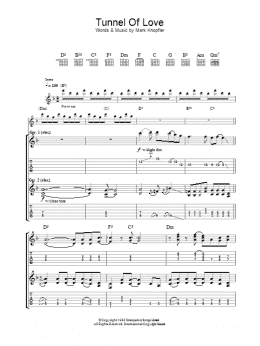 page one of Tunnel Of Love (Guitar Tab)