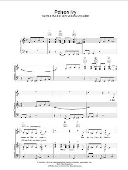page one of Poison Ivy (Piano, Vocal & Guitar Chords)