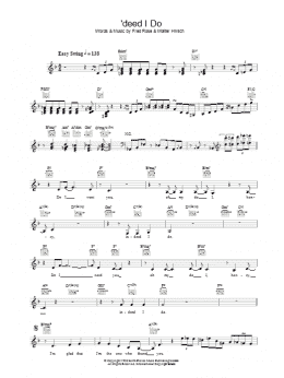 page one of 'Deed I Do (Lead Sheet / Fake Book)